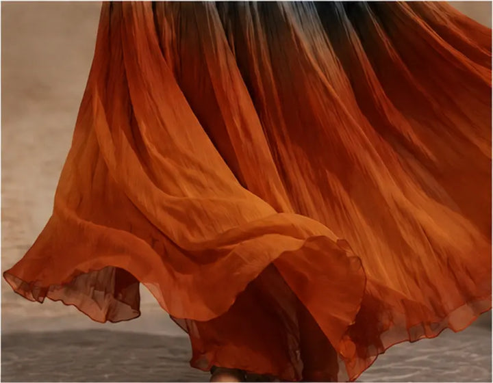Paula | Long Halter Dress / Gradient