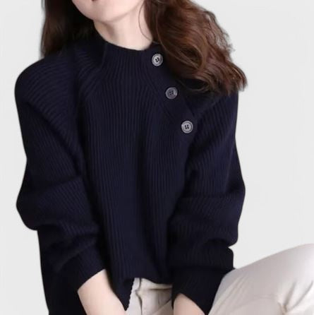 Long Sleeve Knit Sweater for Women