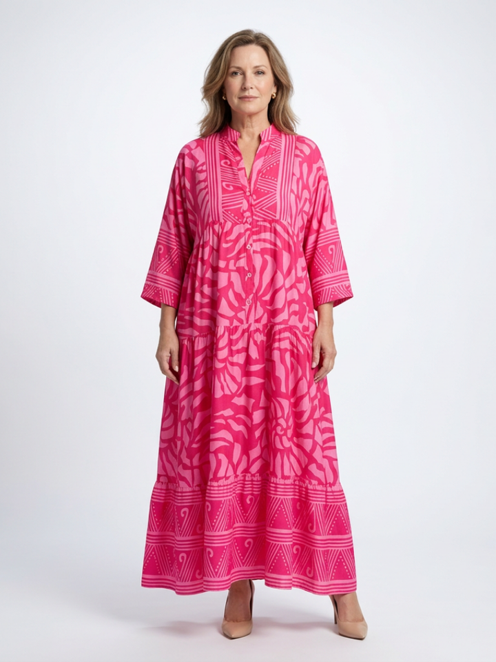 Marielle Button Midi Dress