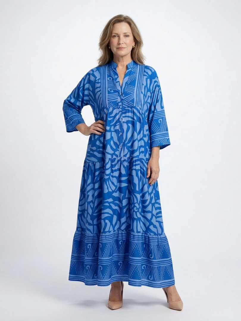 Marielle Button Midi Dress