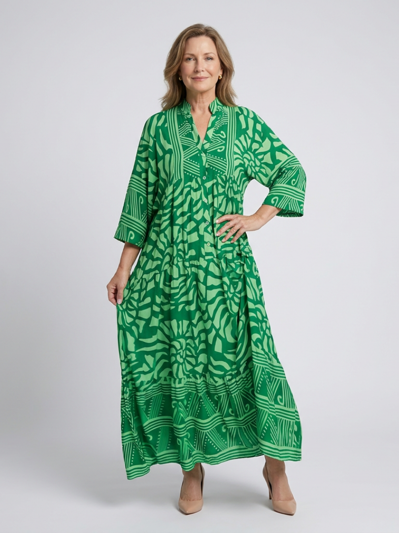 Marielle Button Midi Dress