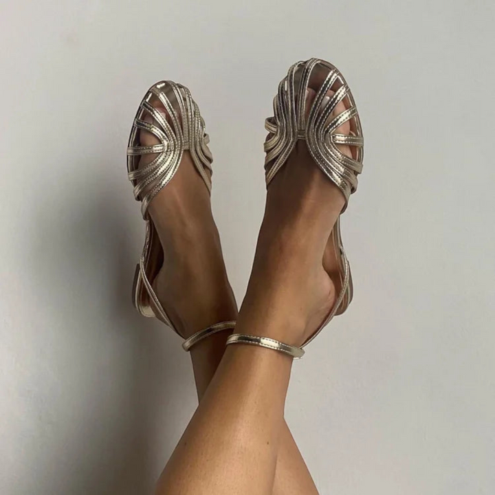 Vittoria | Golden Jewel Sandals – Golden Luxury for Every Step