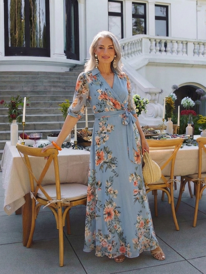 Elowen Wrap Maxi Dress