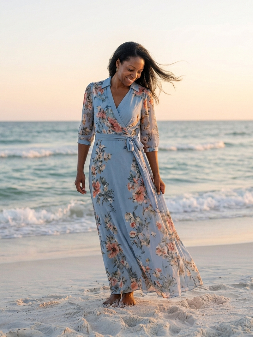 Elowen Wrap Maxi Dress
